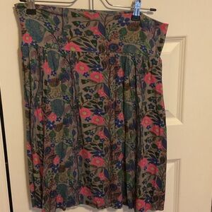 NATURAL LIFE Buttery soft Multicolor Floral A-Line Skirt